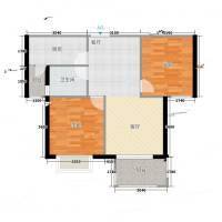 上东名筑2室0厅0卫82㎡户型图