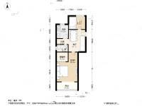双菱新村2室1厅1卫58.8㎡户型图