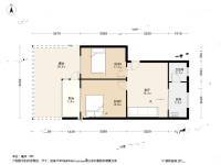 双菱新村2室1厅1卫58.5㎡户型图