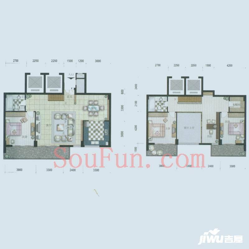 通策广场商铺4室2厅2卫186.6㎡户型图