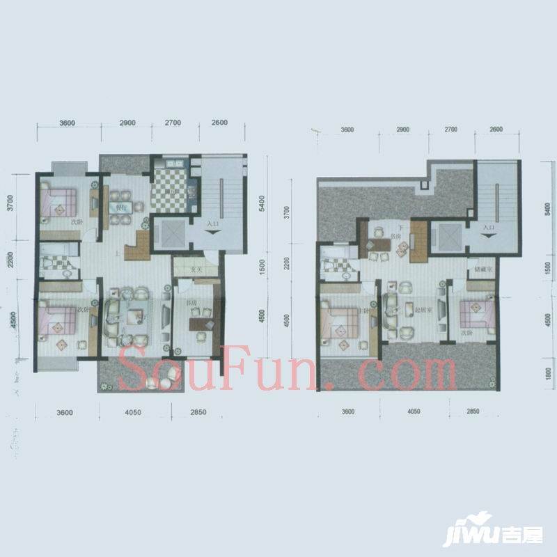 通策广场商铺6室3厅2卫202.4㎡户型图