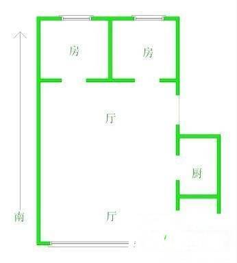 宝丰一路小区2室2厅1卫128㎡户型图