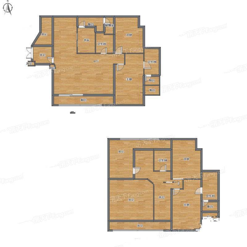 青扬六和4室2厅0卫223㎡户型图