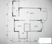 青山东方花园3室1厅1卫89㎡户型图