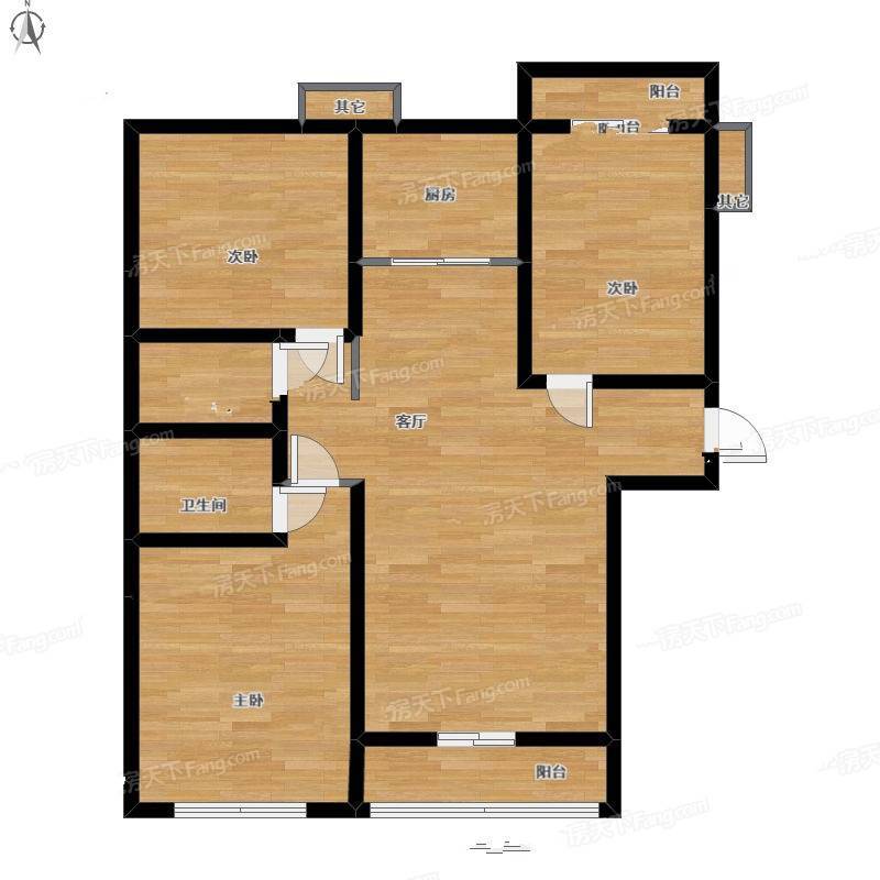 阮家台小区3室1厅0卫150㎡户型图