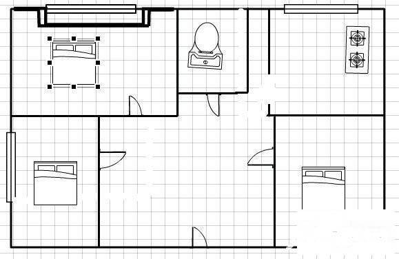 中行宿舍（高雄路）3室1厅1卫88㎡户型图