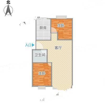 天顺园小区2室0厅0卫95㎡户型图