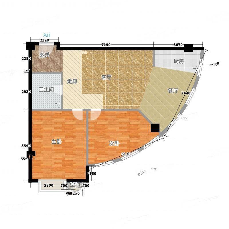 万安国际公寓2室0厅0卫135㎡户型图