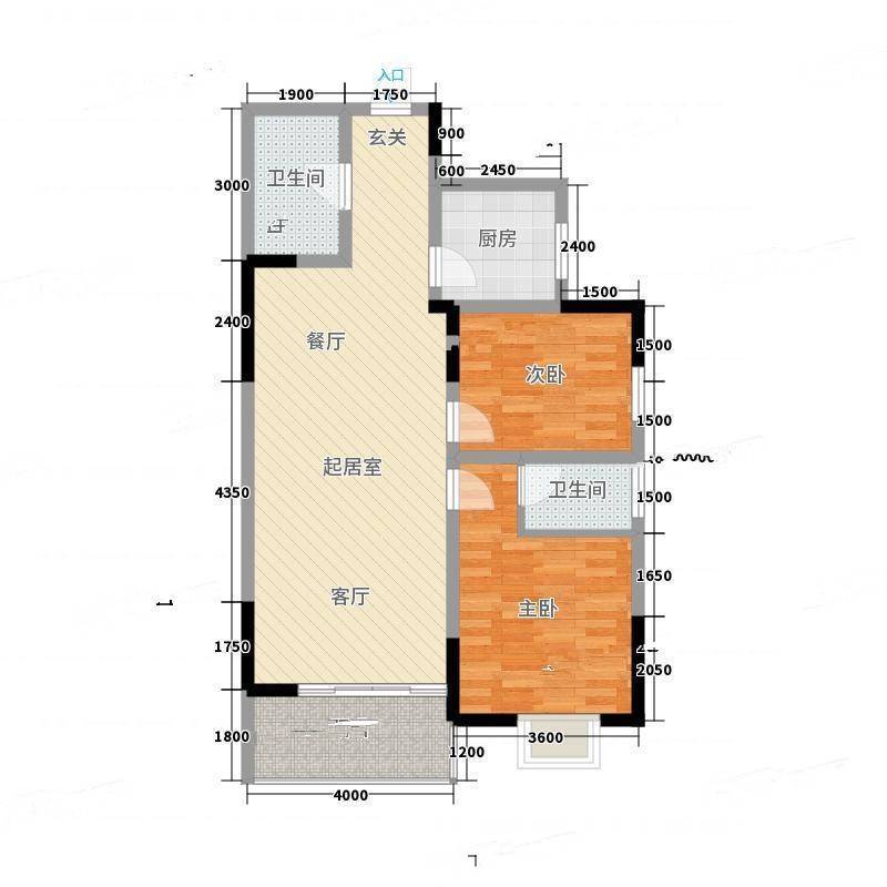 江山如画三期2室0厅0卫109㎡户型图