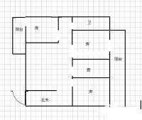 我的寓所3室2厅1卫102㎡户型图