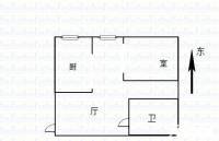 天下名苑二期1室1厅1卫65㎡户型图