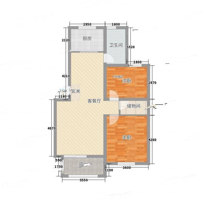 新市民广场2室0厅0卫103㎡户型图