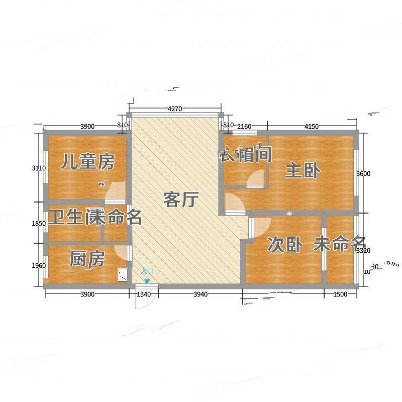 通江花园3室0厅0卫114㎡户型图