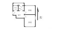 南丰里2室1厅1卫58㎡户型图