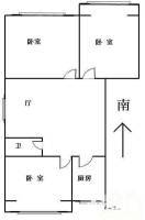 市政里3室1厅1卫92㎡户型图