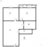 同庆后大楼2室1厅1卫60㎡户型图