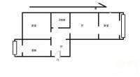 川府新村易川里2室1厅1卫61㎡户型图