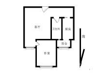 华城领秀怡和家园1室1厅1卫67㎡户型图
