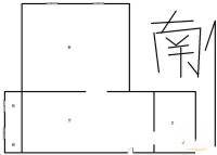 湖心巷三条1室1厅1卫37㎡户型图