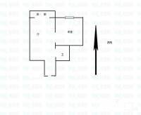 丽泰园1室1厅1卫52㎡户型图