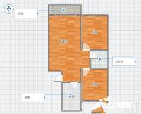 大地十二城枫桦园2室2厅1卫97㎡户型图