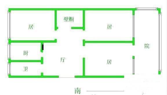 台湾路2-18号3室1厅1卫70㎡户型图