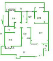 金地格林世界橄榄苑3室2厅2卫147㎡户型图