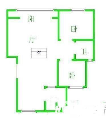 金地格林世界橡树苑2室2厅2卫92㎡户型图