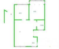 津南光明里2室1厅1卫58㎡户型图