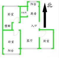大港世纪花园3室2厅1卫139㎡户型图