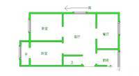 万隆花园小区2室2厅1卫92㎡户型图