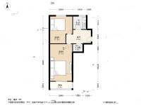 锦州里2室1厅1卫53.4㎡户型图