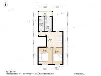锦州里2室1厅1卫69.2㎡户型图