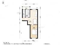 金泰新村1室1厅1卫58.2㎡户型图