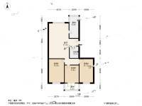 塘沽春风里3室1厅1卫124.5㎡户型图