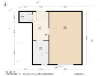 塘沽向阳里1室1厅1卫35㎡户型图