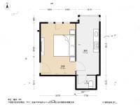 树德里1室0厅1卫23.4㎡户型图