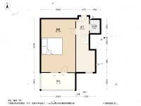 乐昌里1室1厅1卫21.5㎡户型图