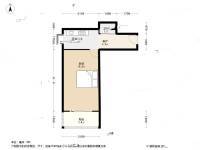 双峰里1室1厅1卫40㎡户型图