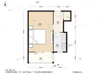 双峰里1室1厅1卫36.5㎡户型图