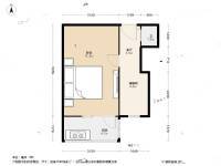 双峰里1室1厅1卫36.5㎡户型图
