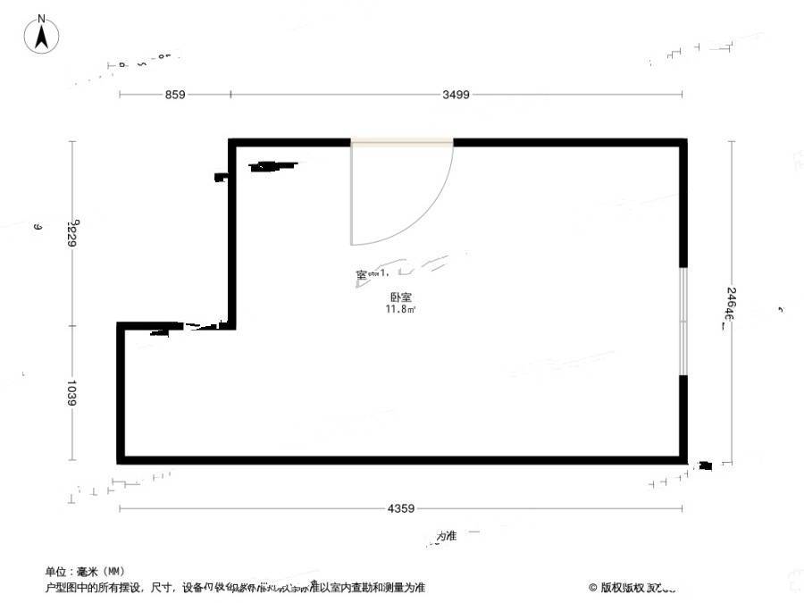 新津里1室0厅0卫19.3㎡户型图