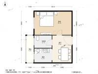 瑞地里1室1厅1卫50.1㎡户型图