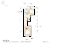 和平区四平里2室1厅1卫55㎡户型图