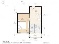 丁字沽八段1室1厅1卫52.4㎡户型图