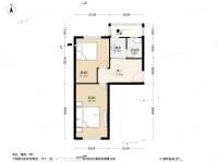 红桥区永进楼2室1厅1卫59㎡户型图