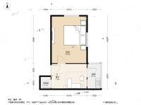 红桥区永进楼1室1厅1卫37.8㎡户型图