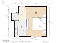 红桥区永进楼1室0厅1卫30.6㎡户型图