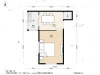 红桥区永进楼1室1厅1卫35㎡户型图