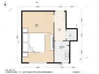 红桥区永进楼1室0厅1卫20㎡户型图